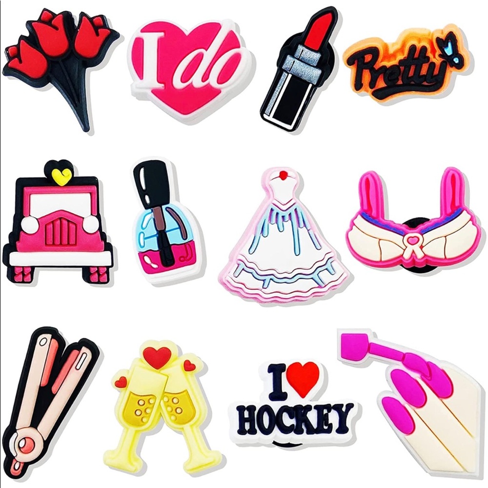 Marriage Themed Crocs Shoe Jewelry/Charms-12pcs